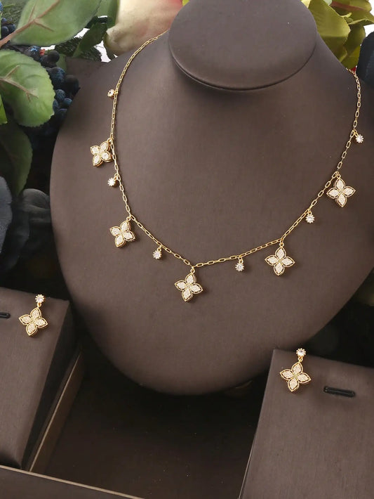 Alhambra 10 Motifs Necklace – Gold-Plated Design