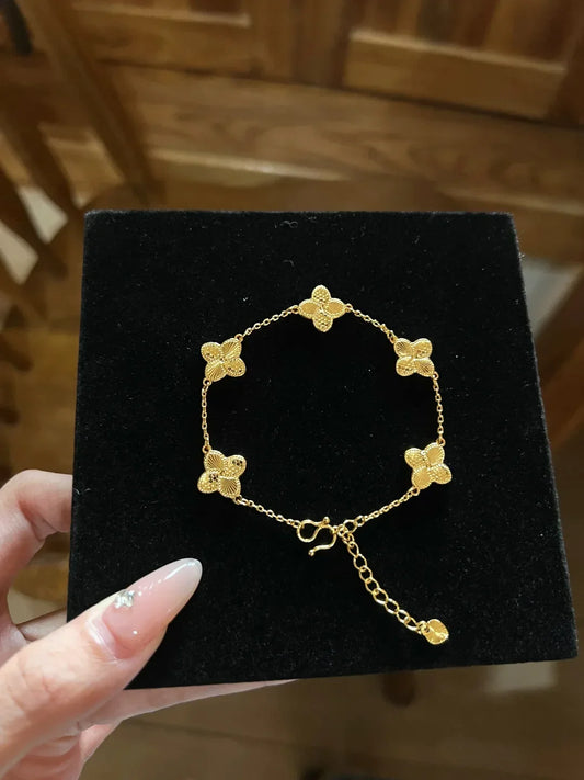 Gold Plated Alhambra Design Bracelet