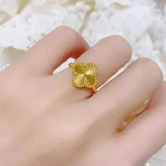 Alhambra Design Gold Plated Ring